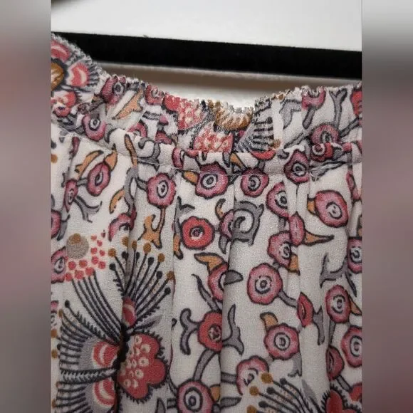 Loft Floral Dress Small Petite SP Pink Romantic Coquette Soft Girl Garden Girl - Picture 7 of 11